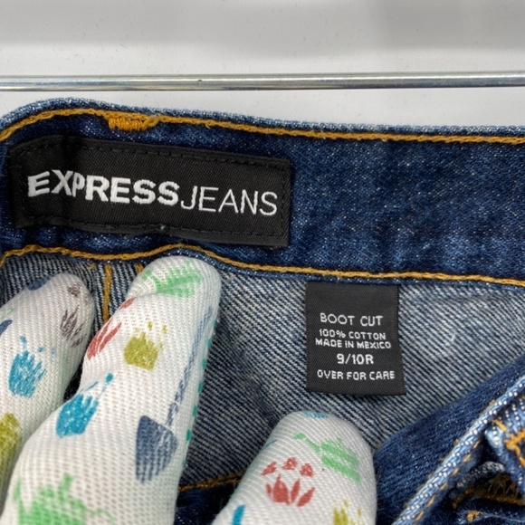 Express Jeans Women's 9/10 R High Rise Boot Cut Blue Denim 100% Cotton 5 Pocket - Picture 9 of 13